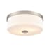 Millennium Lighting Laphia 2 Light 14" Wide Flush Mount Drum Ceiling Fixture Brushed Nickel