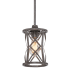 Millennium Lighting Lakewood 6" Wide Single Light Mini Pendant Antique Silver