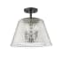 Millennium Lighting Saben 3 Light 15" Wide Semi-Flush Ceiling Fixture Matte Black