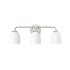 Millennium Lighting Norah 3 Light 23" Wide Vanity Light with Frosted Ribbed Glass Shades Brushed Nickel