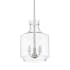 Millennium Lighting Mahannah 3 Light 11" Wide Taper Candle Pendant Brushed Nickel