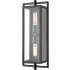 Millennium Lighting Rankin 2 Light 20" Tall Outdoor Wall Sconce with Clear Glass Shade - ADA Compliant Textured Black