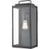 Millennium Lighting Gallatin 19" Tall Outdoor Wall Sconce with Clear Glass Shade - ADA Compliant Textured Black