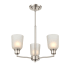 Millennium Lighting Amberle 3 Light 20" Wide Chandelier Brushed Nickel
