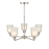 Millennium Lighting Amberle 5 Light 24" Wide Chandelier Brushed Nickel