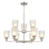 Millennium Lighting Amberle 9 Light 30" Wide Chandelier Brushed Nickel