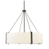 Millennium Lighting Telfar 6 Light 30" Wide Pendant Matte Black / White