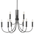 Millennium Lighting Potiss 9 Light 34" Wide Taper Candle Style Chandelier Matte Black