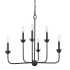 Millennium Lighting Freesia 6 Light 26" Wide Taper Candle Style Chandelier Matte Black