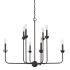 Millennium Lighting Freesia 8 Light 34" Wide Taper Candle Style Chandelier Matte Black