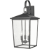 Millennium Lighting Fetterton 3 Light 24" Tall Outdoor Wall Sconce Powder Coat Black