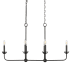 Millennium Lighting Freesia 6 Light 36" Wide Taper Candle Style Chandelier Matte Black