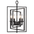 Millennium Lighting Nellis 4 Light 14" Wide Taper Candle Pendant Matte Black