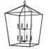 Millennium Lighting 8 Light 24" Wide Taper Candle Style Chandelier Matte Black