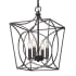 Millennium Lighting Tracy 4 Light 12" Wide Taper Candle Style Chandelier Matte Black