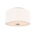 Millennium Lighting Guyten 2 Light 13" Wide Flush Mount Drum Ceiling Fixture Brushed Nickel