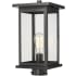 Millennium Lighting Bowton 16" Tall Post Light Powder Coat Black