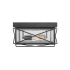 Millennium Lighting Robinson 14" Wide Outdoor Flush Mount Square Ceiling Fixture Powder Coat Black