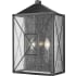 Millennium Lighting Caswell 2 Light 18" Tall Outdoor Wall Sconce Powder Coat Black