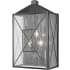 Millennium Lighting Caswell 3 Light 22" Tall Outdoor Wall Sconce Powder Coat Black