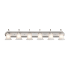 Millennium Lighting 6 Light 48" Wide Vanity Light with Frosted Glass Shades Satin Nickel