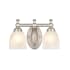 Millennium Lighting 2 Light 13" Wide Vanity Light with Frosted Glass Shades Satin Nickel