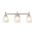 Millennium Lighting 3 Light 22" Wide Vanity Light with Frosted Glass Shades Satin Nickel