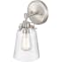 Millennium Lighting Amberose 12" Tall Bathroom Sconce Brushed Nickel