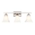 Millennium Lighting 3 Light 24" Wide Vanity Light with Frosted Glass Shades Brushed Nickel