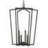 Millennium Lighting Lizabeth 6 Light 25" Wide Taper Candle Pendant Matte Black