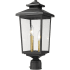 Millennium Lighting Eldrick 2 Light 19" Tall Post Light Powder Coat Black