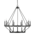 Millennium Lighting Florence 15 Light 42" Wide Taper Candle Style Chandelier Matte Black
