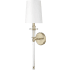 Millennium Lighting 20" Tall Wall Sconce with Tapered Fabric Shade Modern Gold