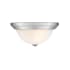 Millennium Lighting 2 Light 11" Wide Flush Mount Bowl Ceiling Fixture Brushed Nickel
