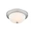 Millennium Lighting 2 Light 13" Wide Flush Mount Bowl Ceiling Fixture Brushed Nickel