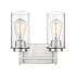 Millennium Lighting Janna 2 Light 12" Wide Bathroom Vanity Light Brushed Nickel