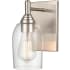 Millennium Lighting Arlett 10" Tall Wall Sconce with Clear Glass Shade Brushed Nickel