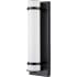 Millennium Lighting 20" Tall LED Outdoor Wall Sconce with Cylinder Frosted Glass Shade - ADA Compliant Powder Coated Black