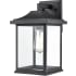 Millennium Lighting 14" Tall Outdoor Wall Sconce with Clear Glass Shade - ADA Compliant Textured Black