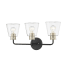 Millennium Lighting Cameron 3 Light 23" Wide Vanity Light Matte Black / Modern Gold