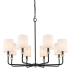 Millennium Lighting Chelsea 8 Light 32" Wide Chandelier Matte Black / Modern Gold