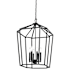 Millennium Lighting Hylena 6 Light 19" Wide Pendant Textured Black