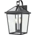 Millennium Lighting Mensun 2 Light 18" Tall Outdoor Wall Sconce with Clear Glass Shade - ADA Compliant Textured Black