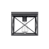 Millennium Lighting 9" Wide Flush Mount Square Ceiling Fixture Matte Black