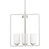 Millennium Lighting Luxx 4 Light 18" Wide Pendant Brushed Nickel
