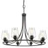Millennium Lighting Ashford 8 Light 32" Wide Ring Chandelier Matte Black