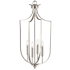 Millennium Lighting 4 Light 16" Wide Taper Candle Pendant Brushed Nickel