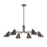 Millennium Lighting Warhol 6 Light 41" Wide Chandelier Matte Black
