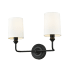 Millennium Lighting Leena 2 Light 16" Wide Vanity Light Matte Black