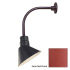 Millennium Lighting-RAS10-RGN12-Fixture with Satin Red Finish Swatch